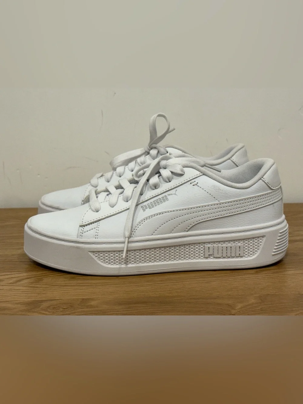 Puma Women's White Low-Top Platform Sneakers